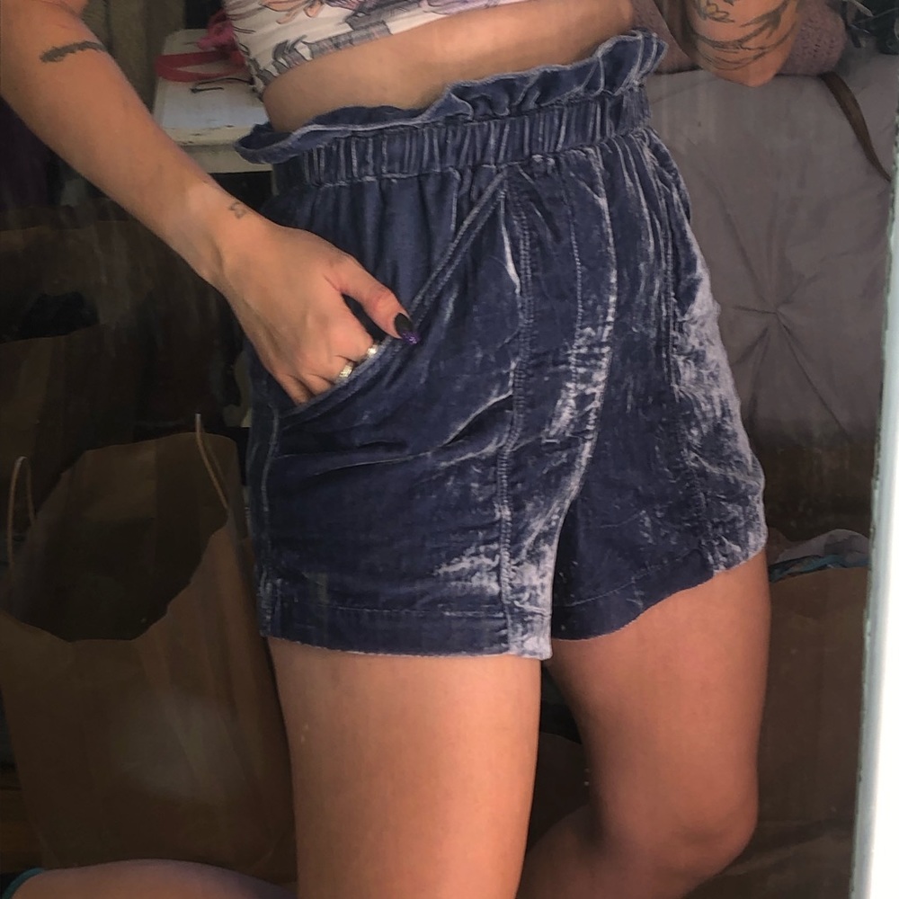 NWT free people velvet shorts!